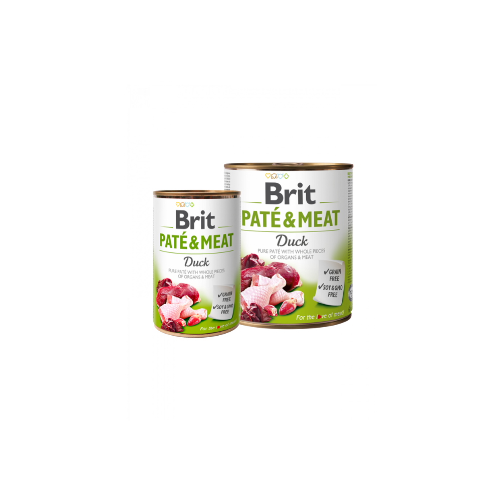 Brit Care Dog Pate & Meat Duck Canned 400g Wet Dog Food