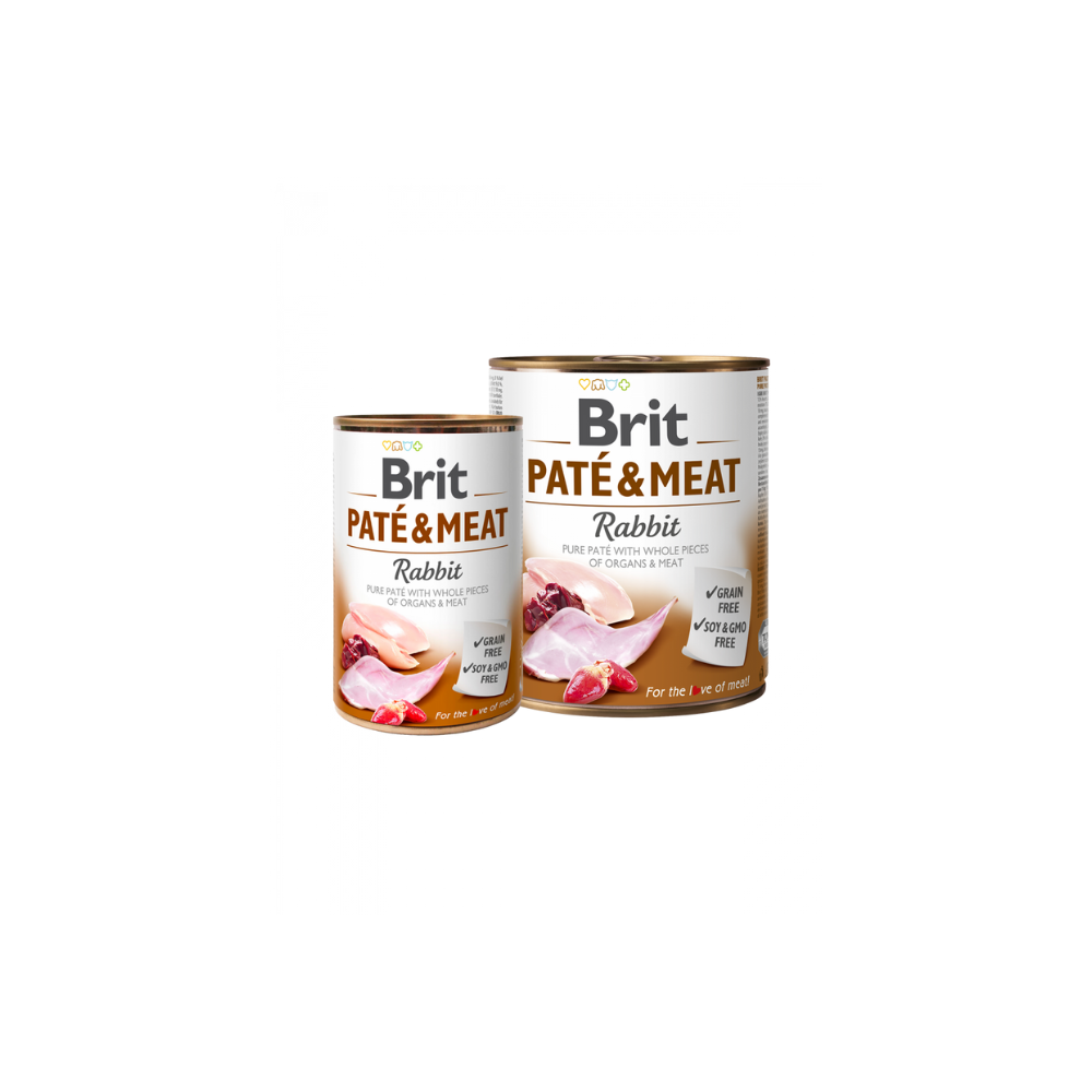 Brit Care Dog Pate & Meat Rabbit Canned 400g Wet Dog Food