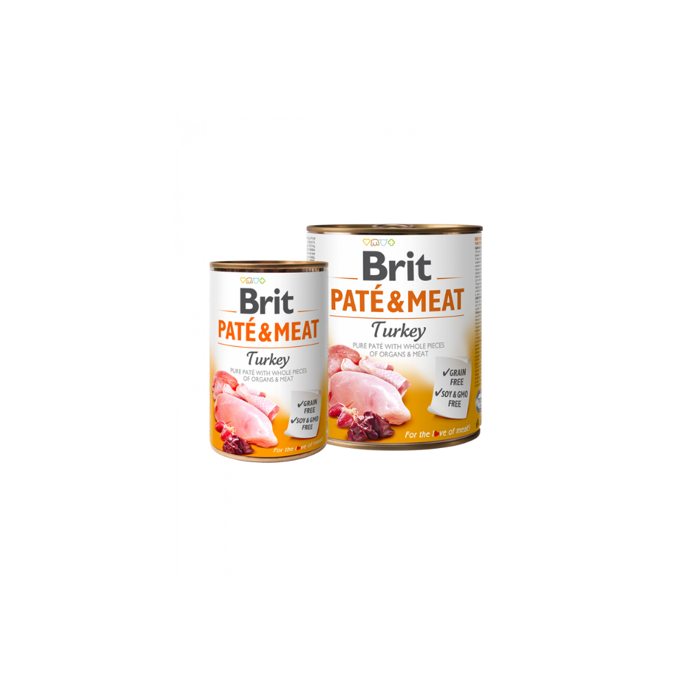 Brit Care Dog Pate & Meat Turkey Canned 400g Wet Dog Food