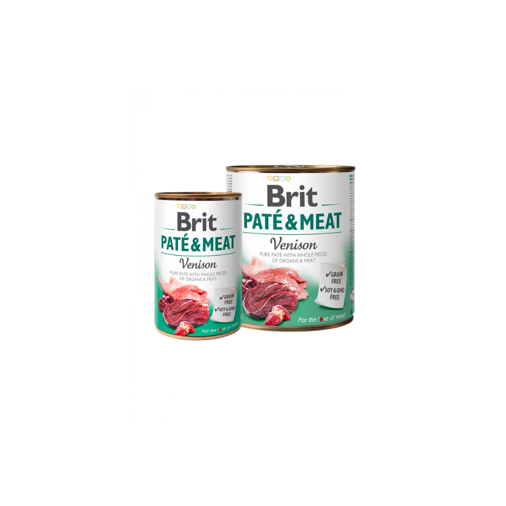 Brit Care Dog Pate & Meat Venison Canned 400g Wet Dog Food