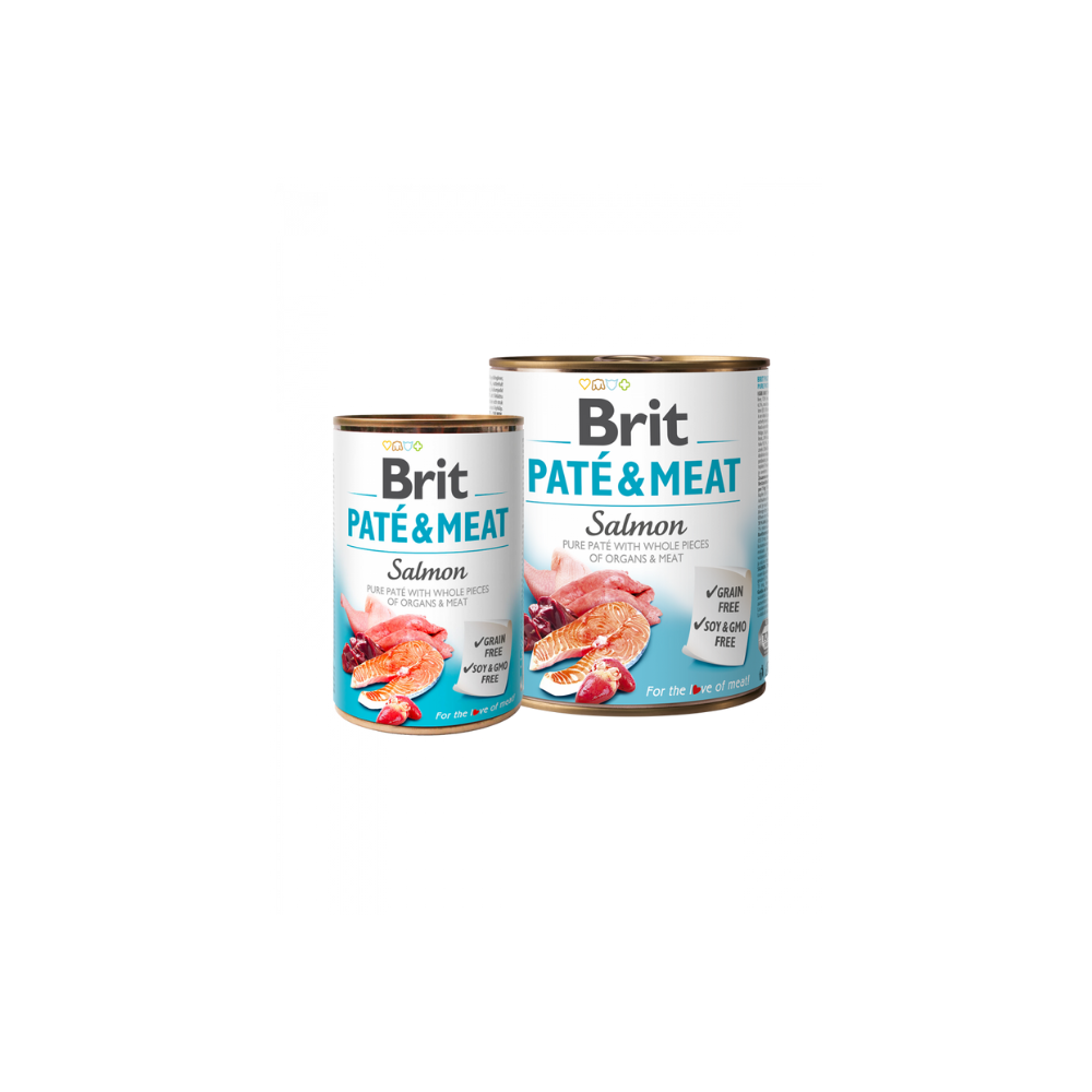 Brit Care Dog Pate & Meat Salmon Canned 400g Wet Dog Food