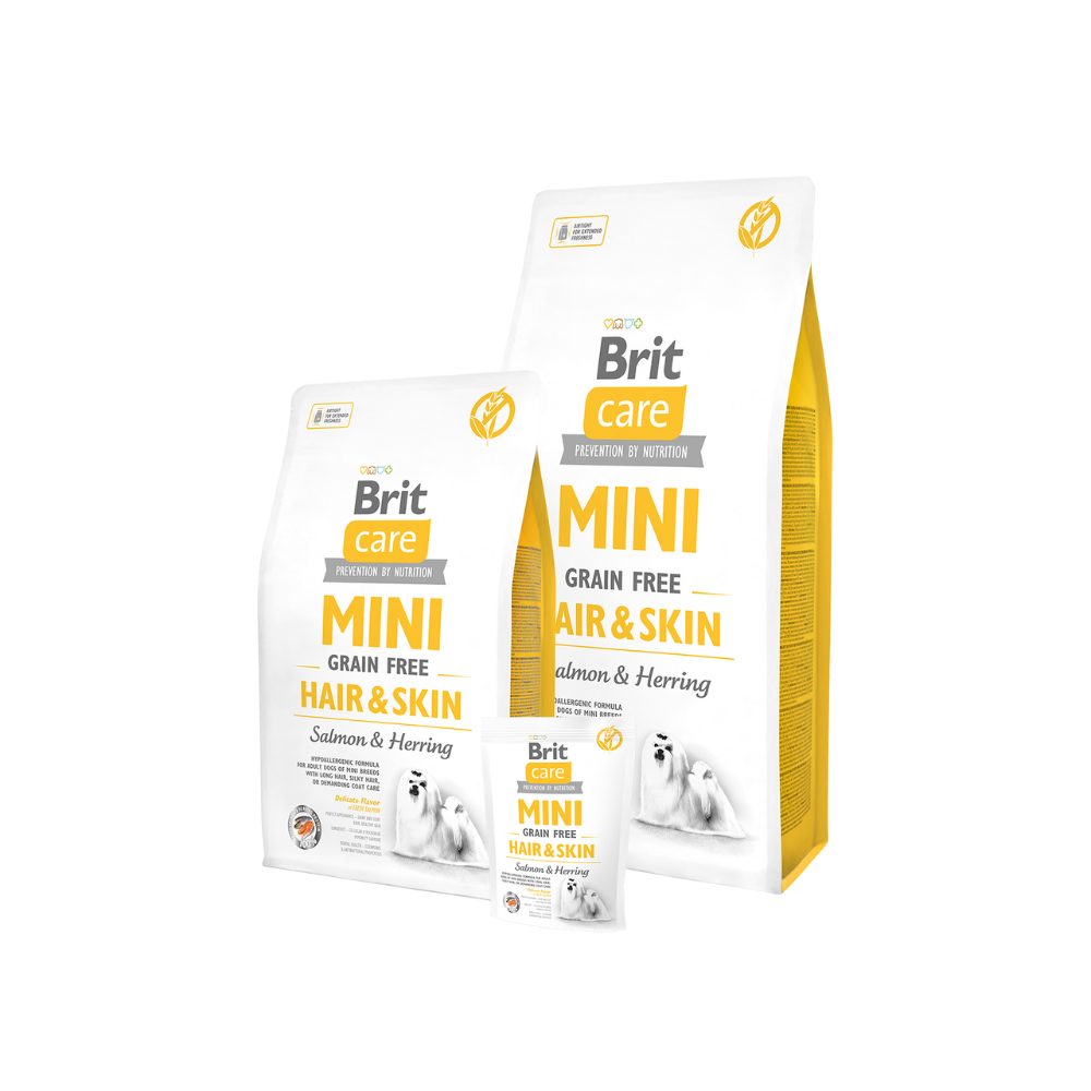 Brit Care Mini Grain Free Hair & Skin 7kg Dry Dog Food