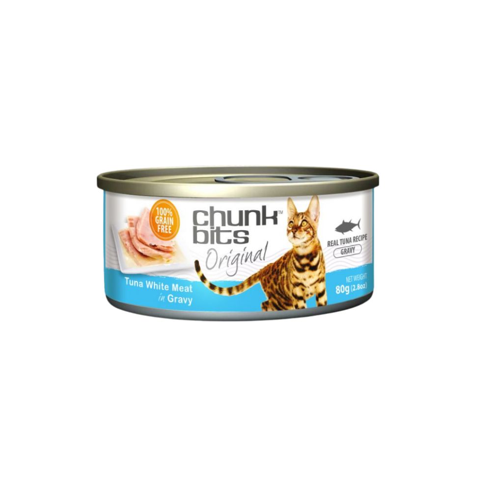 Chunkbits Cat Original 80g Tuna In Gravy Wet Cat Canned Food