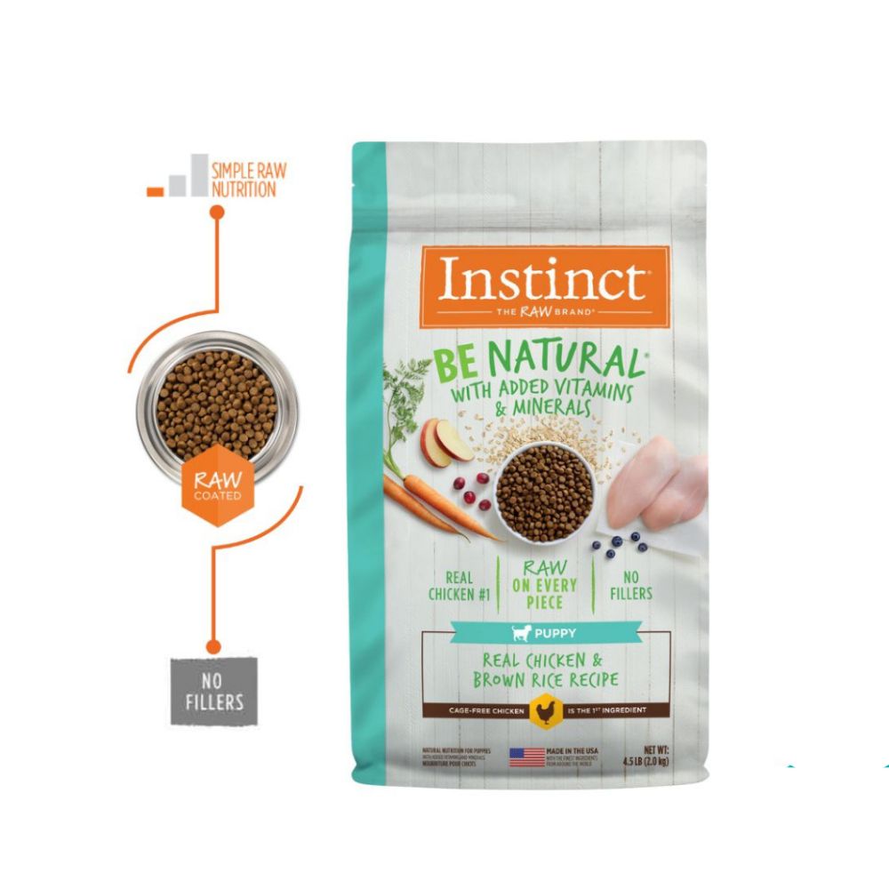 Instinct Dog Be Natural 2kg Puppy Real Chicken & Brown Rice Recipe Dry Dog Food