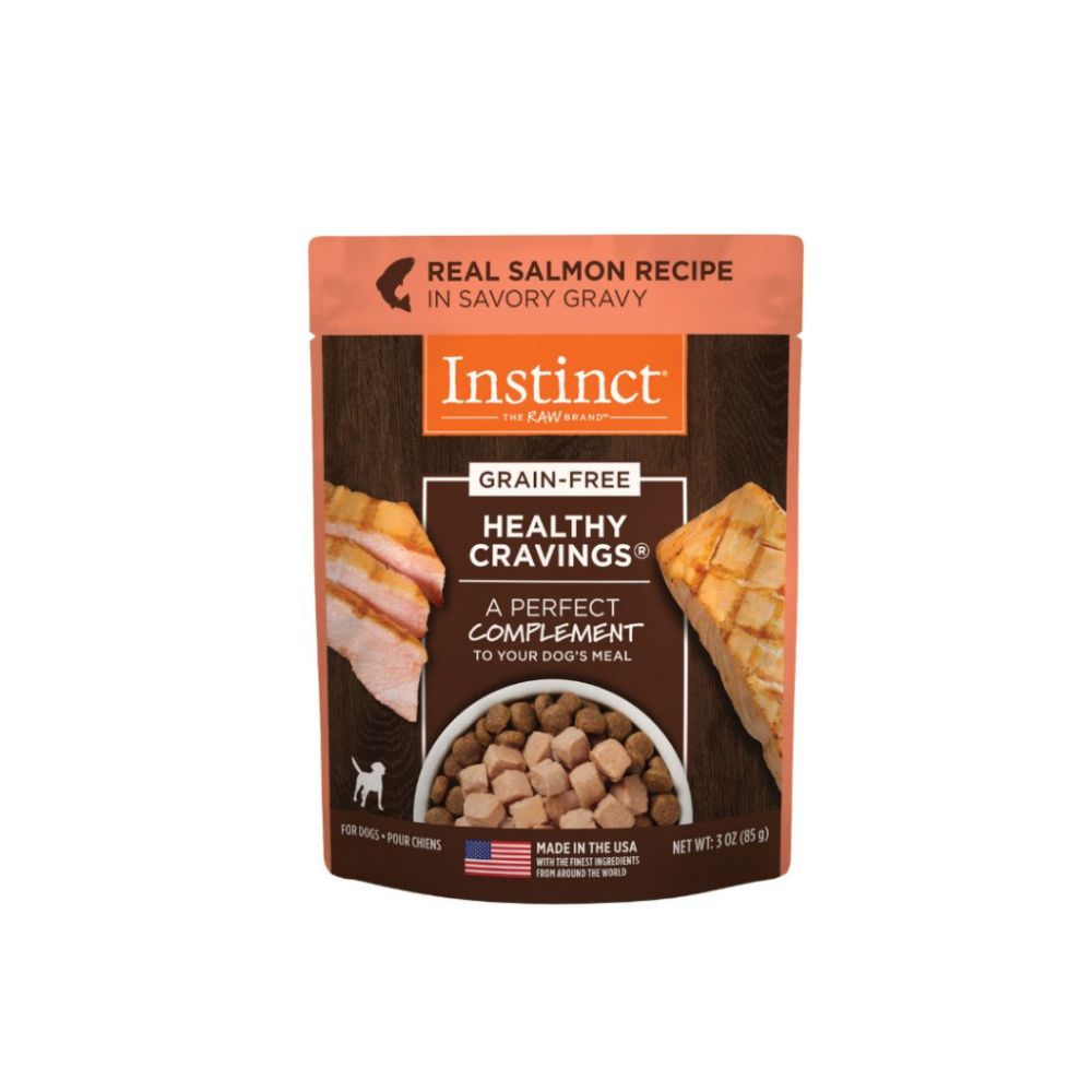 Instinct Dog 85g Healthy Cravings Real Salmon Recipe Wet Dog Pouch