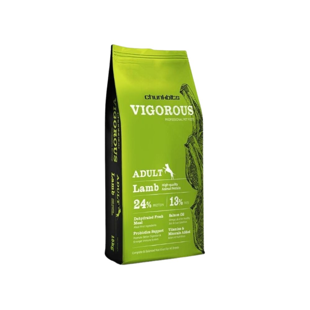 Chunkbits Vigorous Adult Dog 15kg Lamb Dry Dog Food