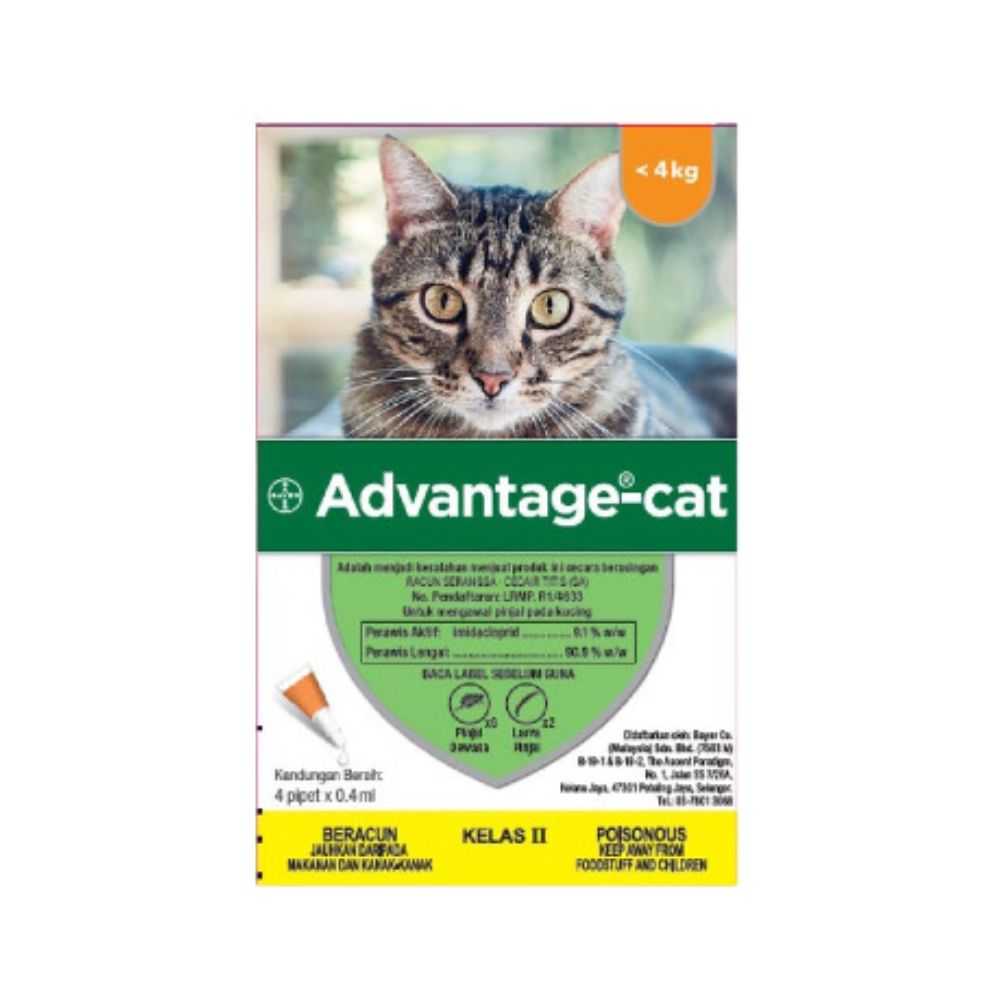 Bayer Elanco Advantage Cat (s) 4x0.4ml