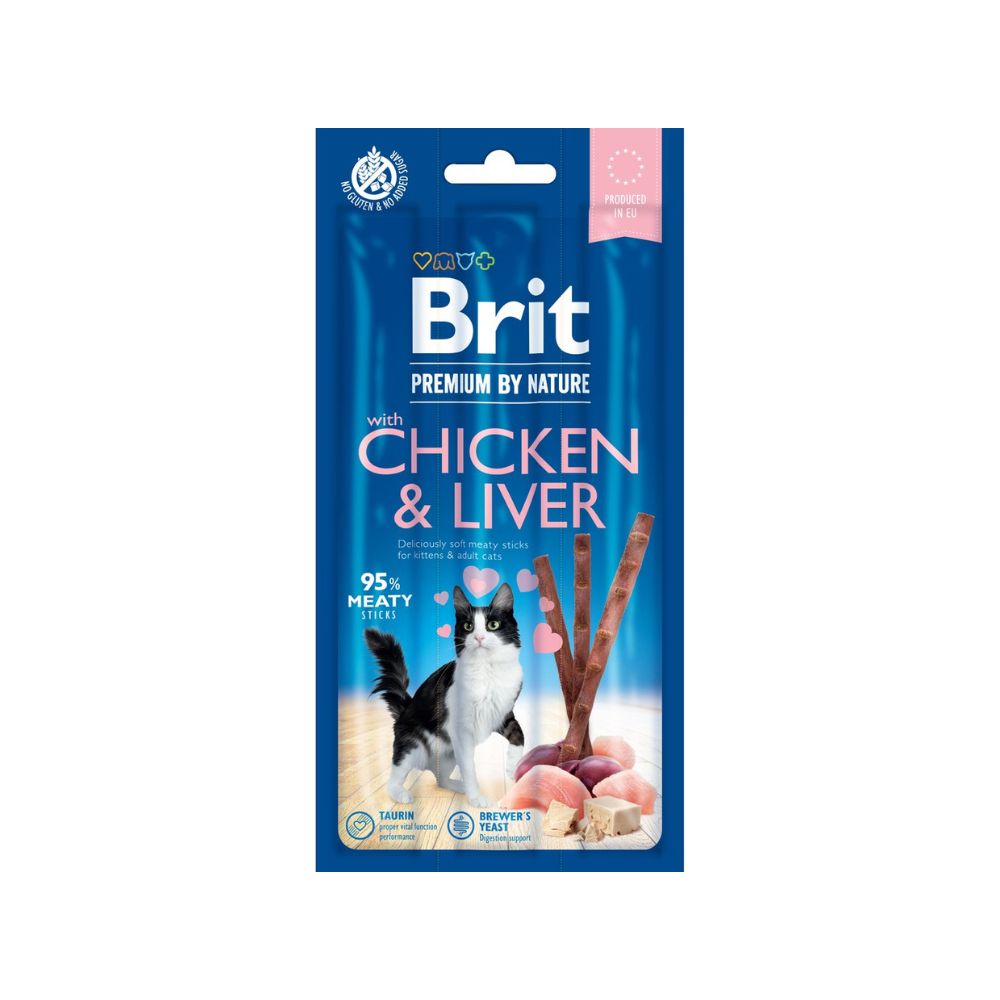 Brit Premium By Nature Cat Sticks 3x5g Chicken & Liver Cat Snack