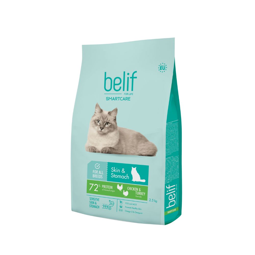 Belif Cat Smartcare Sensitive Skin & Stomach 2.5kg Dry Cat Food