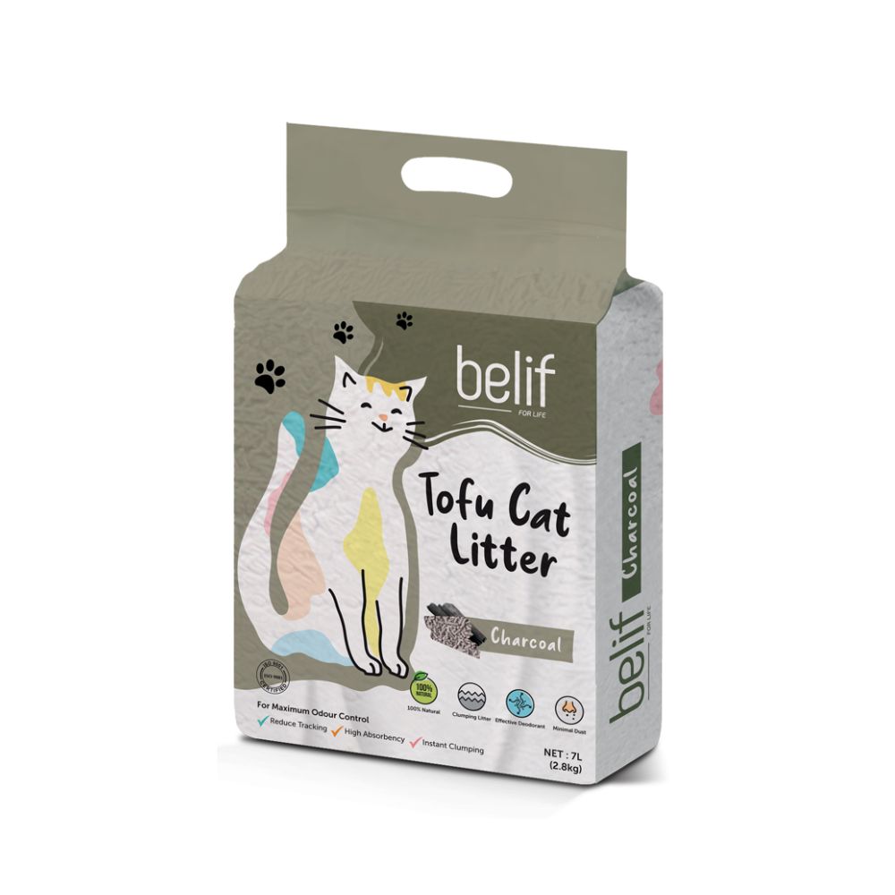 Belif Tofu Cat Litter Charcoal 7l