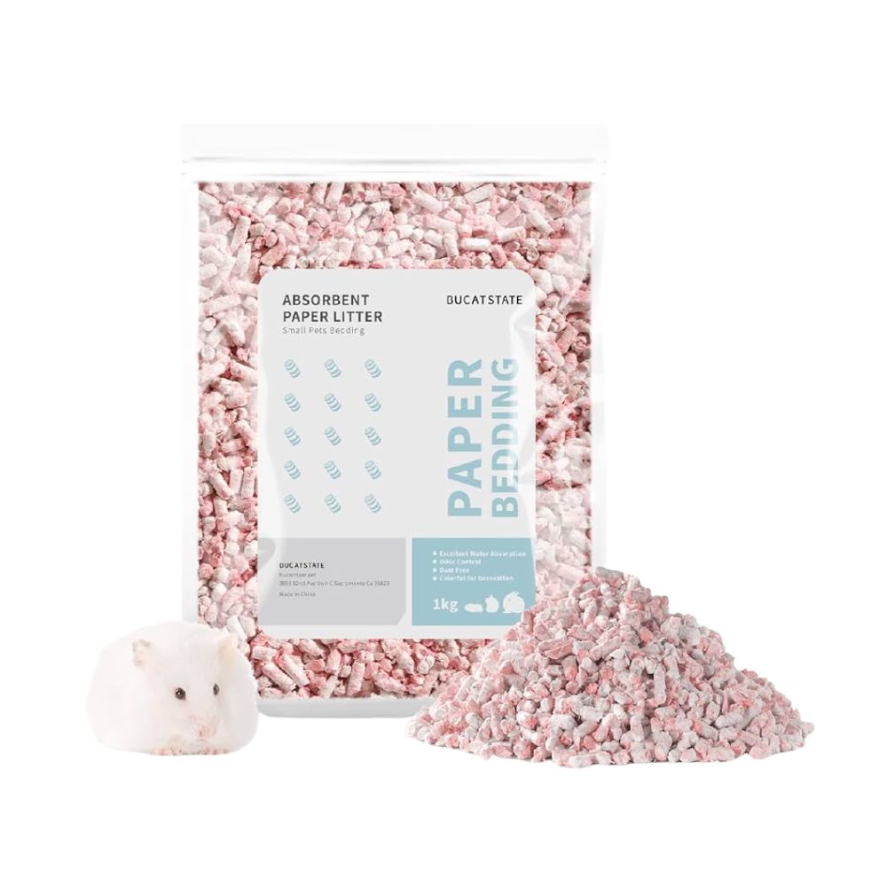 Bucatstate Hamster Paper Bedding 1kg Pink