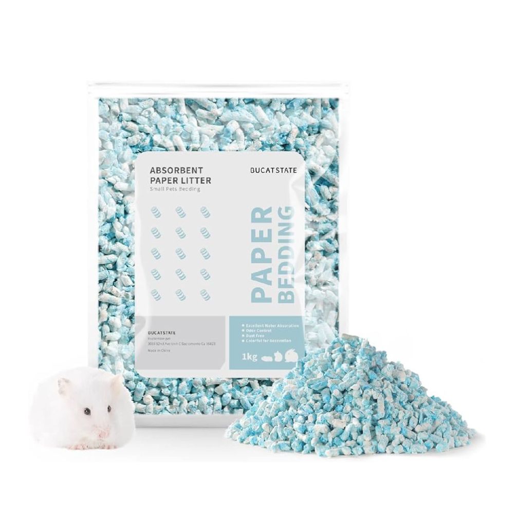 Bucatstate Hamster Paper Bedding 1kg Blue