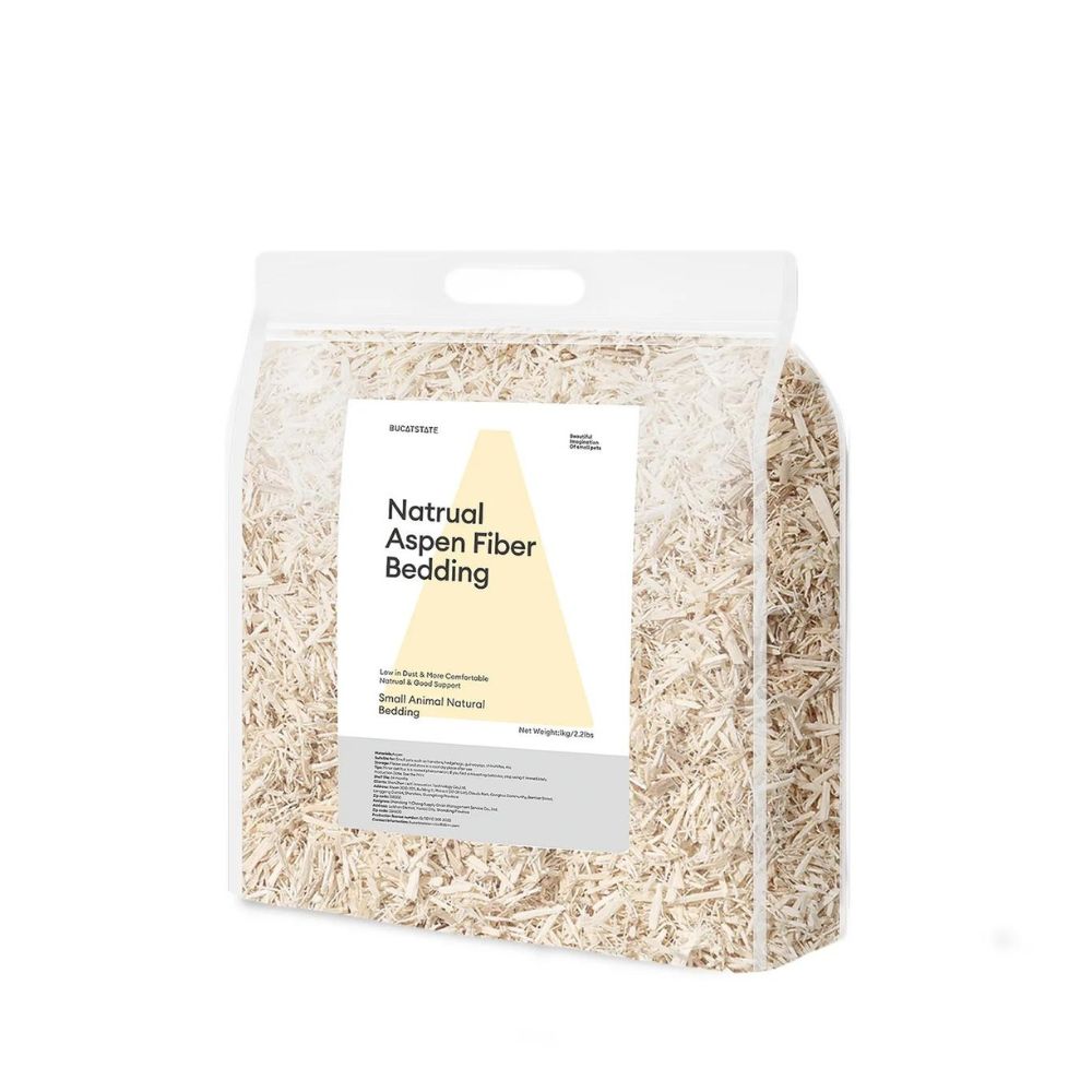 Bucatstate Aspen Wood Fiber Natural Hamster Bedding 5.5l/1kg