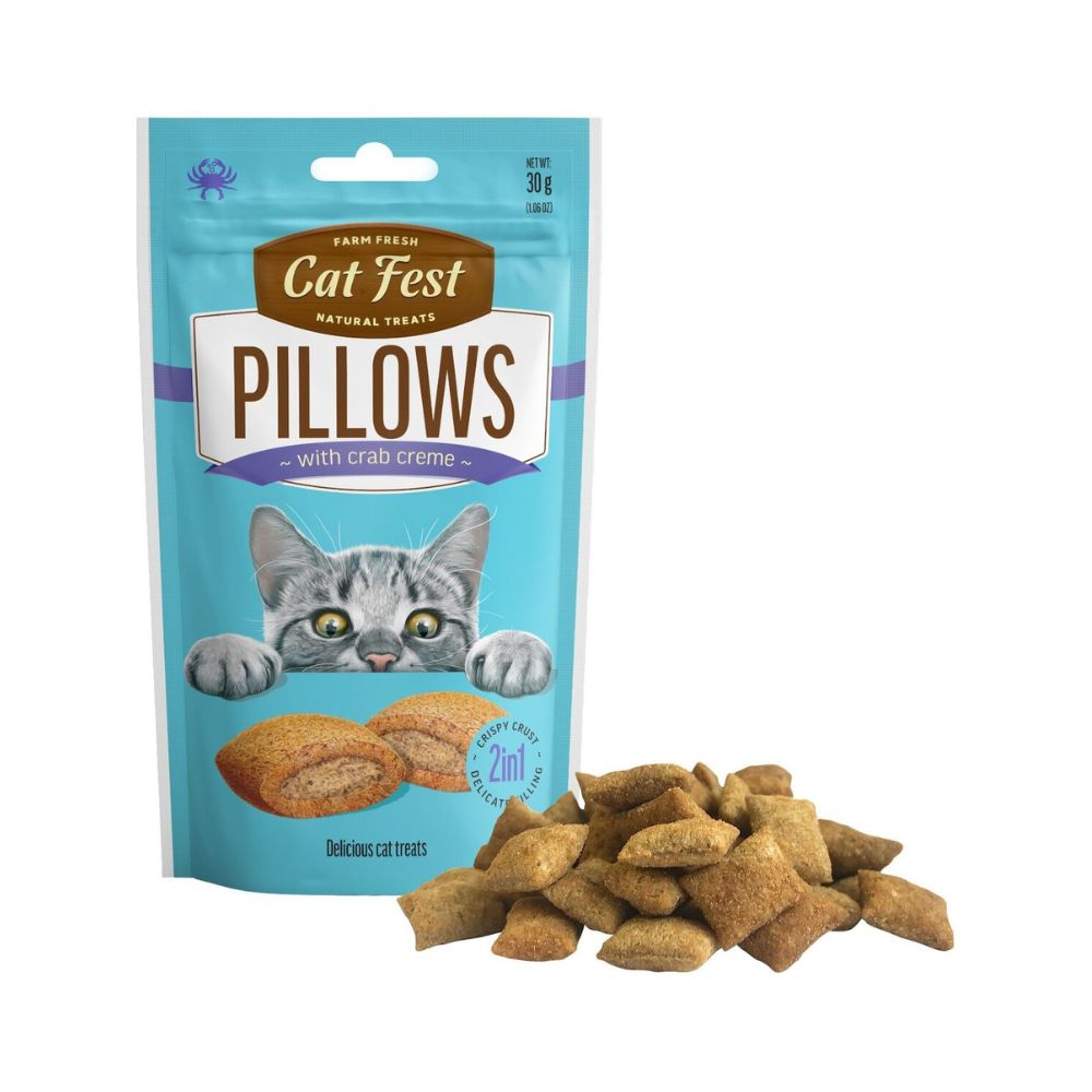 Cat Fest Pillows 30g Crab Cream Cat Snack