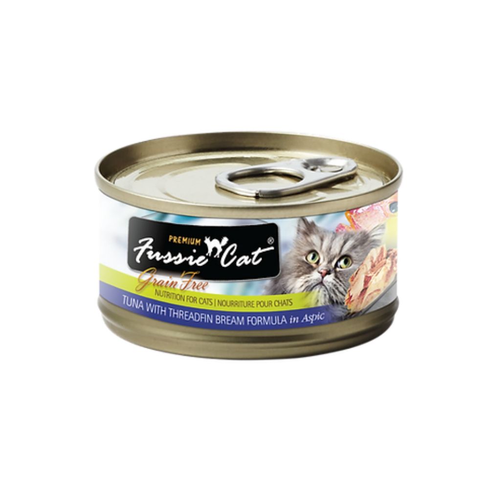 Fussie Cat 80g Black Label Tuna With Threadfin Bream Wet Canned Food