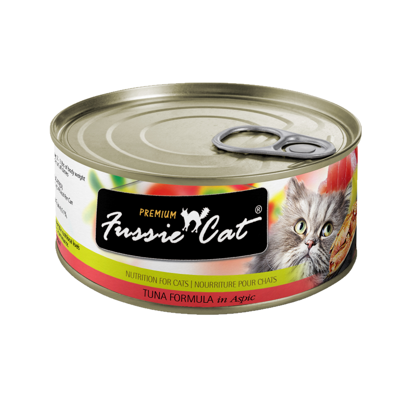 Fussie Cat 80g Black Label Tuna With Smoked Tuna Wet Canned Food