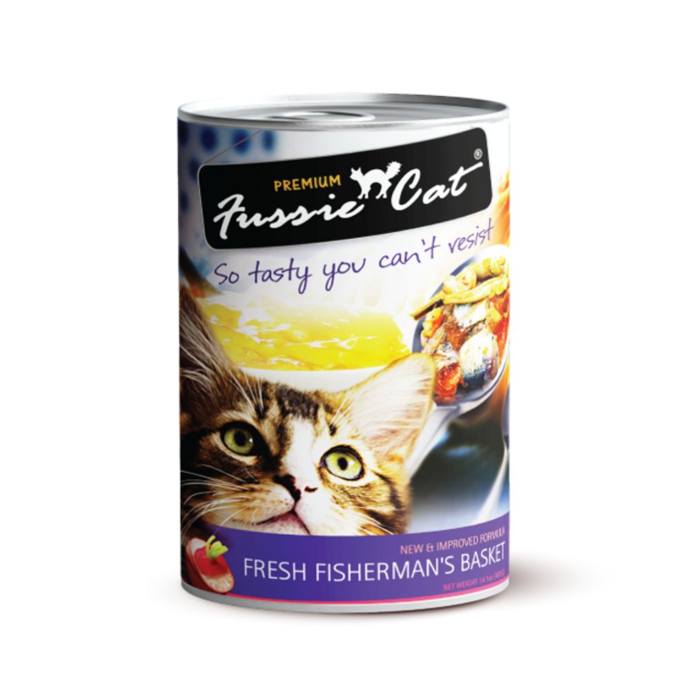 Fussie Cat 400g Fresh Fisherman Basket Wet Canned Food