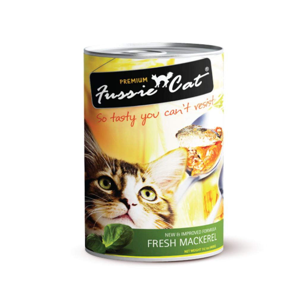 Fussie Cat 400g Fresh Mackerel Wet Canned Food