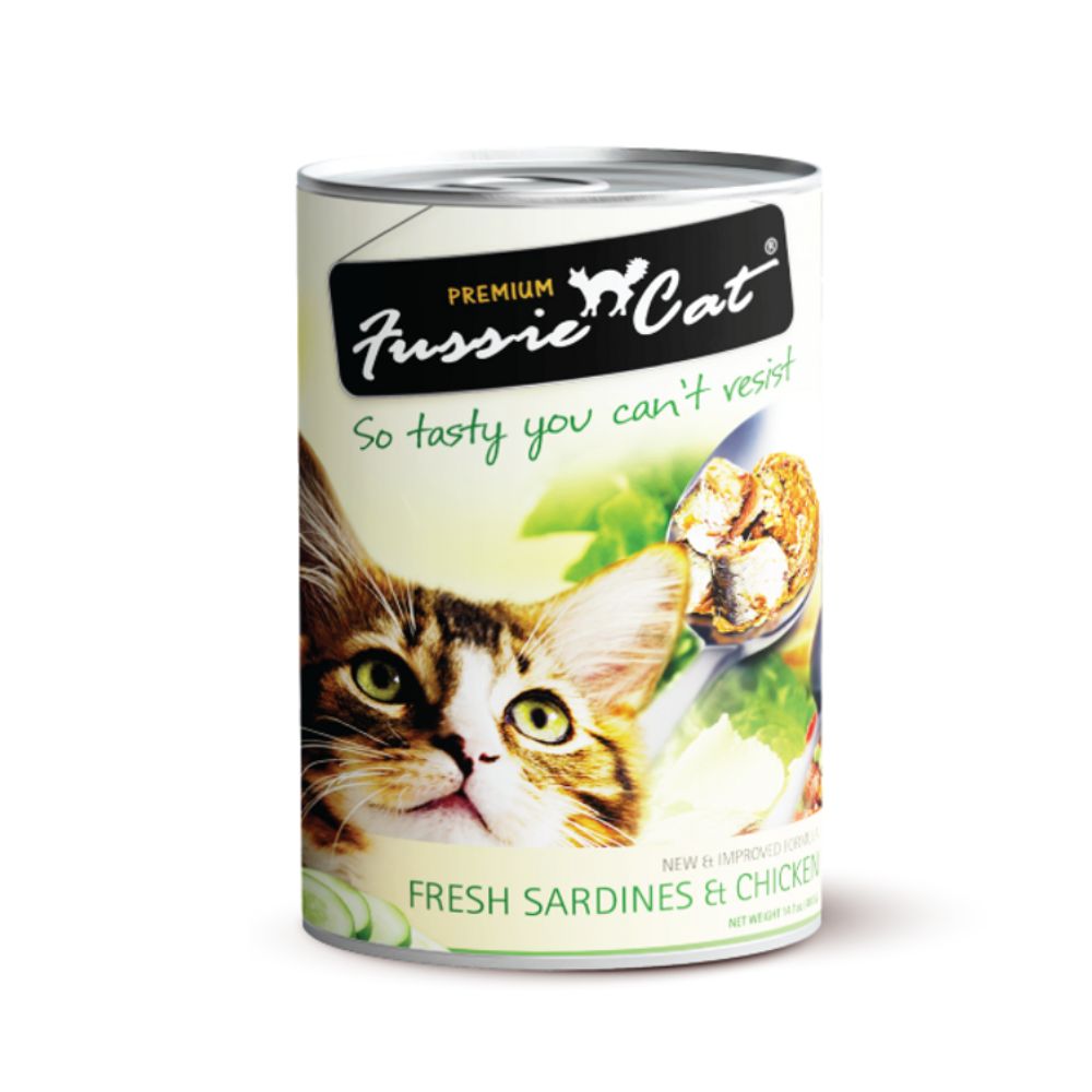 Fussie Cat 400g Fresh Sardine & Chicken Wet Canned Food