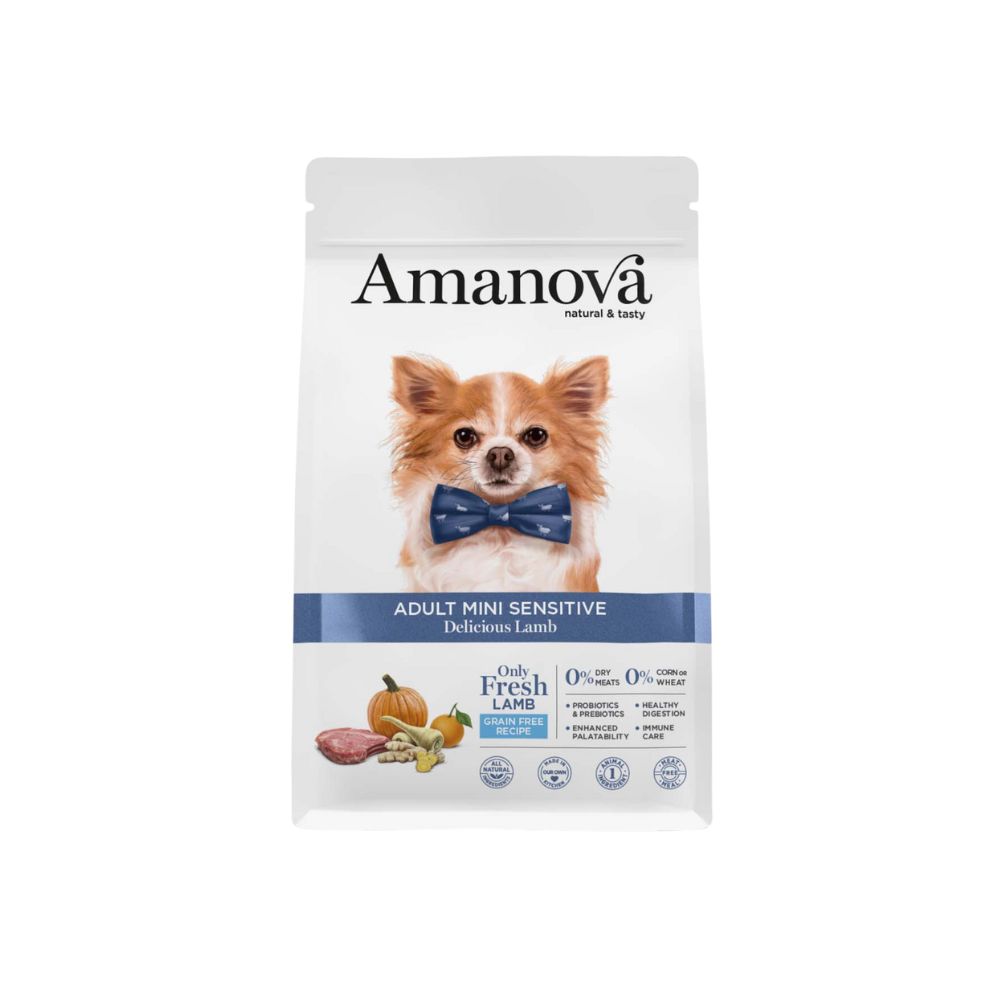 Amanova Dog 7kg Adult Sensitive Mini Lamb & Pumpkin Dry Dog Food