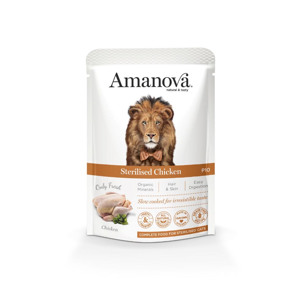 Amanova Cat 85g Pouch Sterilised Chicken Wet Cat Pouch