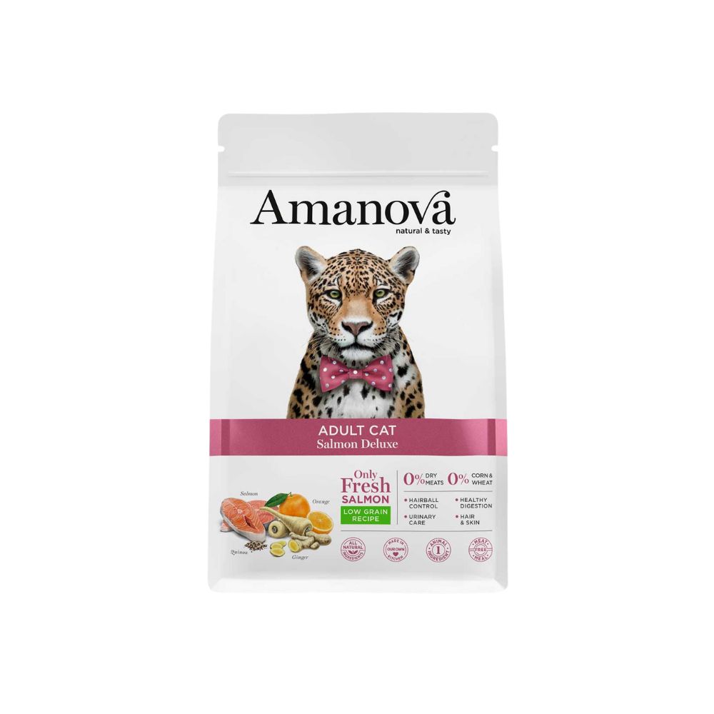 Amanova Cat 1.5kg Adult Salmon & Quinoa Low Grain Dry Cat Food