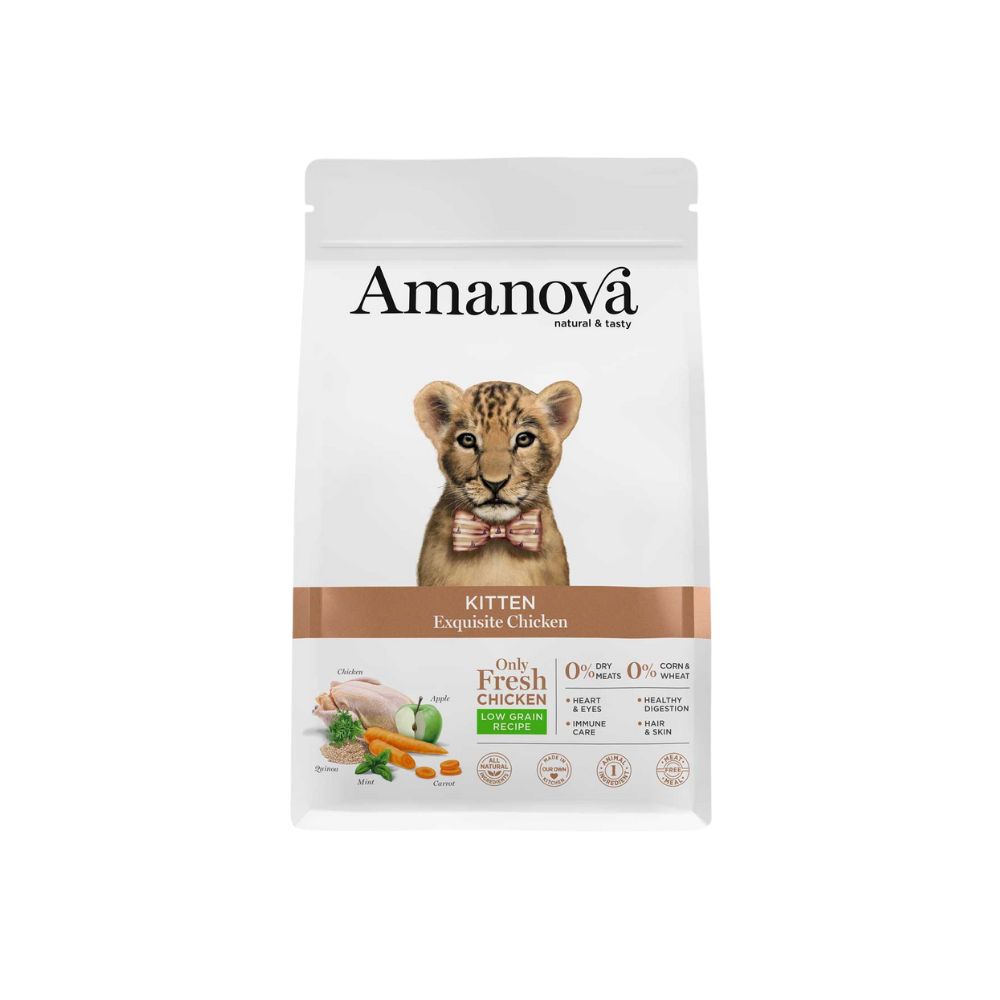 Amanova Cat Kitten 300g Chicken & Quinoa Low Grain Dry Cat Food