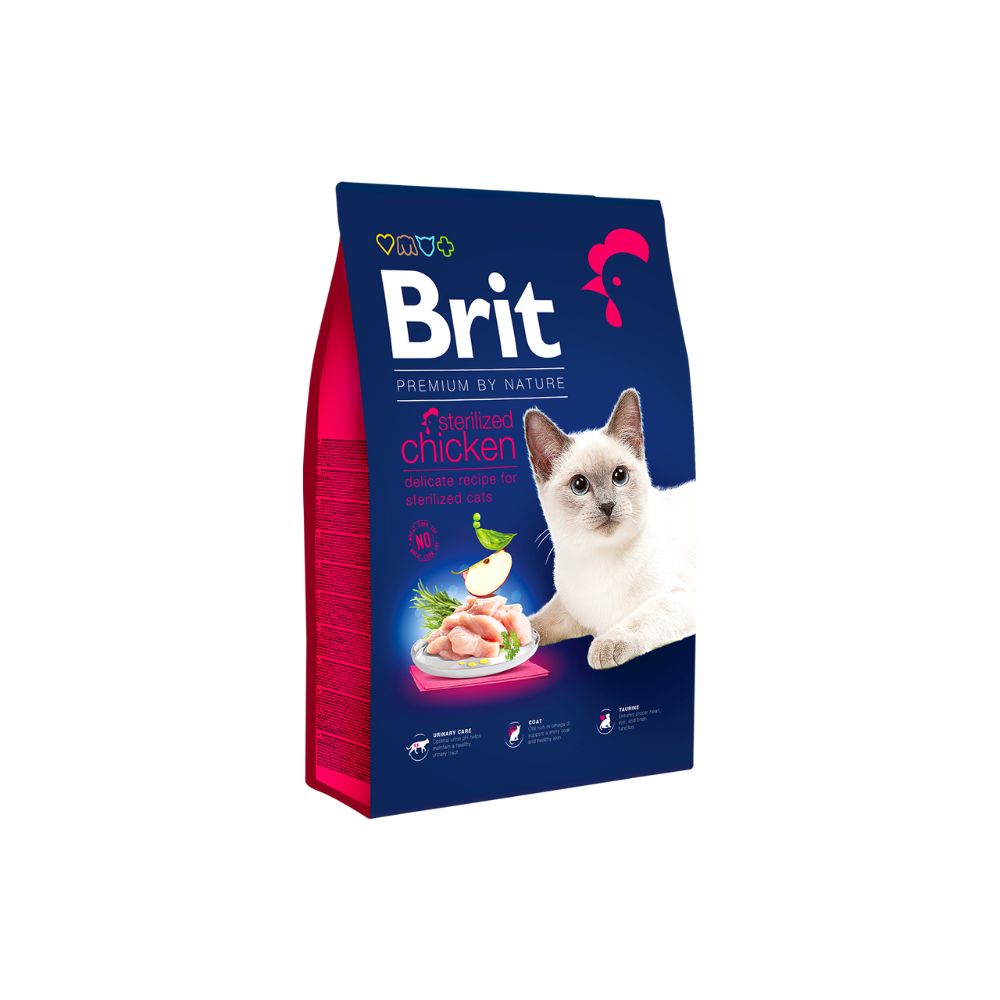 Brit Premium Cat 8kg Adult Sterilized Dry Cat Food