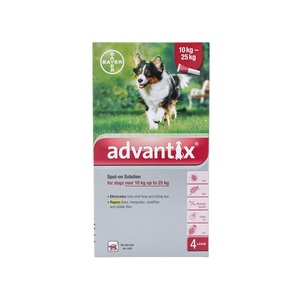 Bayer Advantix (l) For Dog 4x2.5ml