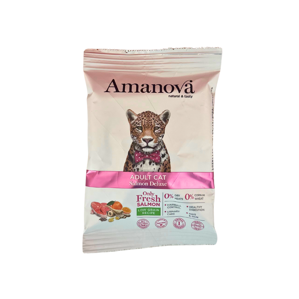 Amanova Cat 70g Adult Salmon & Quinoa Low Grain Dry Cat Food