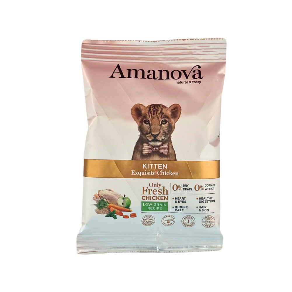 Amanova Cat Kitten 70g Chicken & Quinoa Low Grain Dry Cat Food