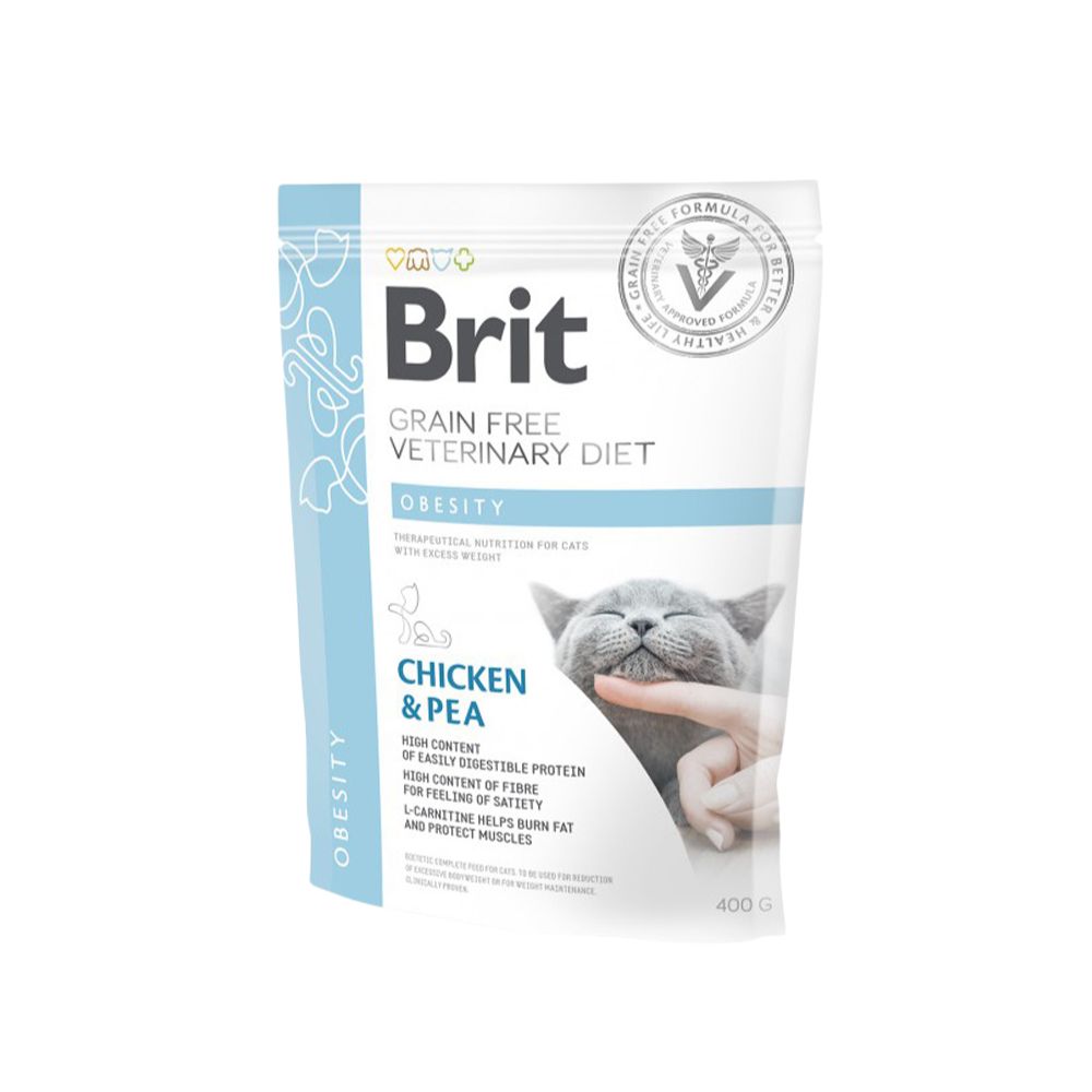 Brit Grain Free Veterinary Diets Cat 400g Obesity Dry Cat Food