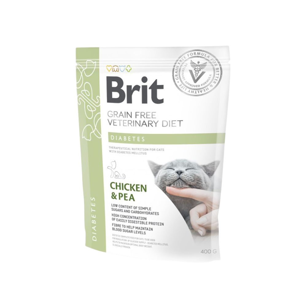 Brit Grain Free Veterinary Diets Cat 400g Diabetes Dry Cat Food