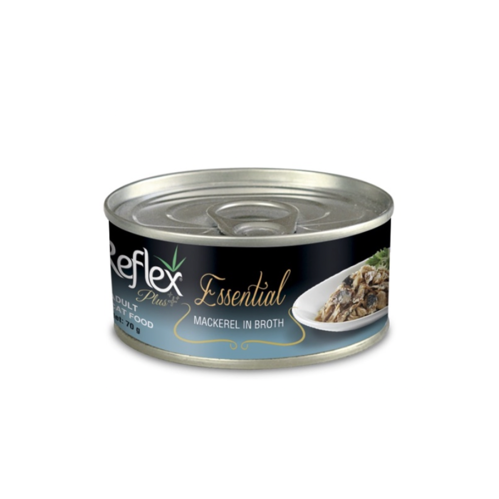 Reflex Plus Essential Mackerel In Broth 70g Wet Cat Food