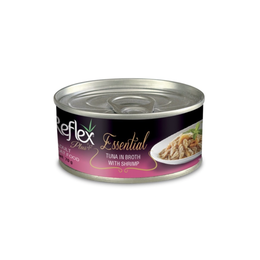 Reflex Plus Essential Tuna In Broth With Shrimp 70g Wet Cat Food