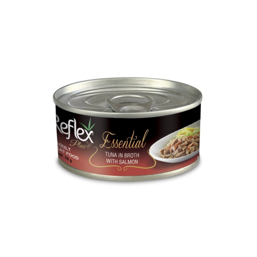 Reflex Plus Essential Tuna In Broth With Salmon 70g Wet Cat Food