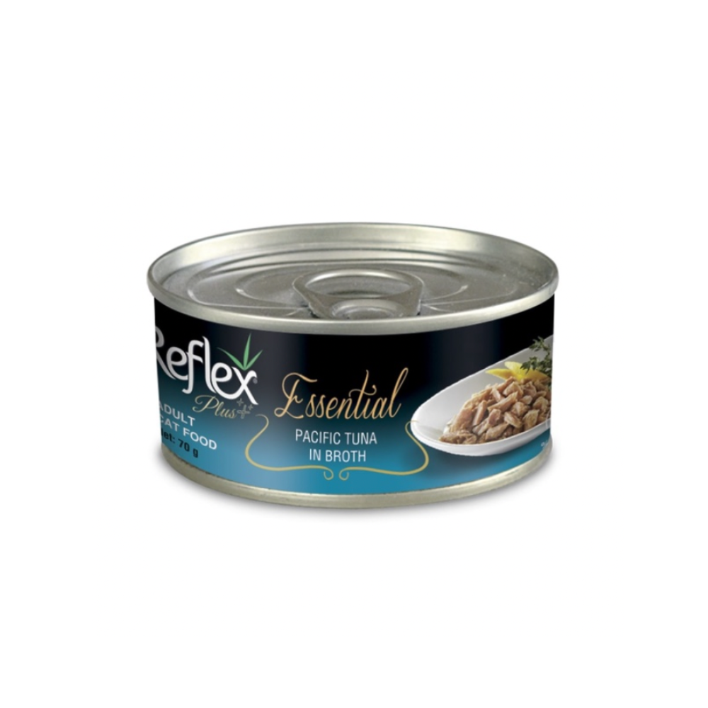 Reflex Plus Essential Pacific Tuna In Broth 70g Wet Cat Food