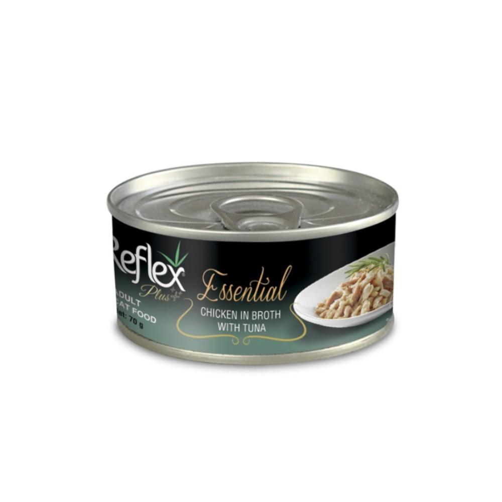 Reflex Plus Essential Chicken In Broth With Tuna 70g Wet Cat Food