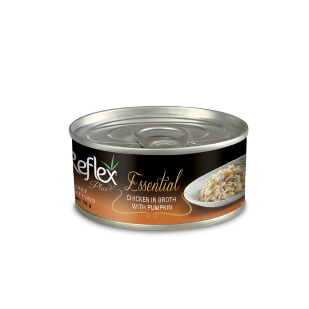 Reflex Plus Essential Chicken In Broth With Pumpkin 70g Wet Cat Food