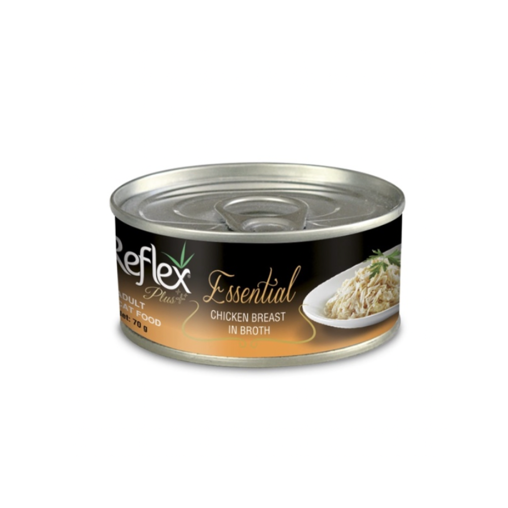 Reflex Plus Essential Chicken Breast In Broth 70g Wet Cat Food