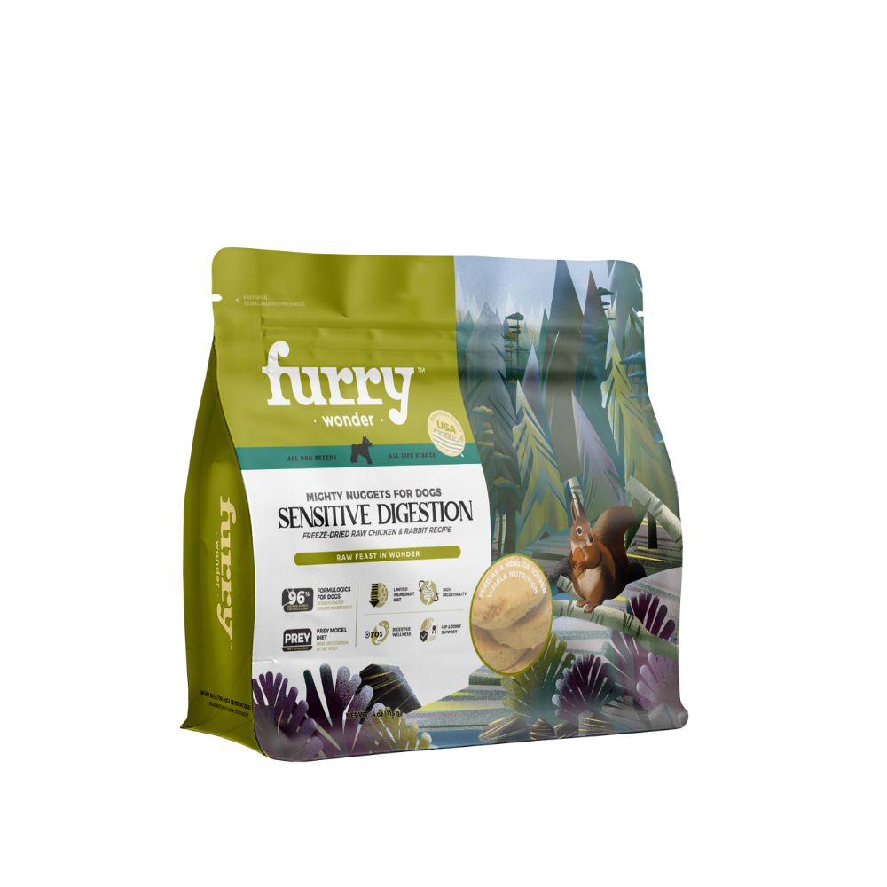 Furry Wonder Sensitive Digestion Freeze-dried Raw Rabbit & Chicken Recipe For All Life Stages Dog 113g (4oz)