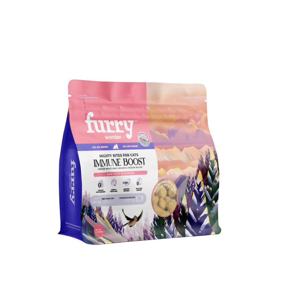 Furry Wonder Immune Boost Freeze-dried Raw Pigeon & Chicken Recipe For Cats 113g (4oz)