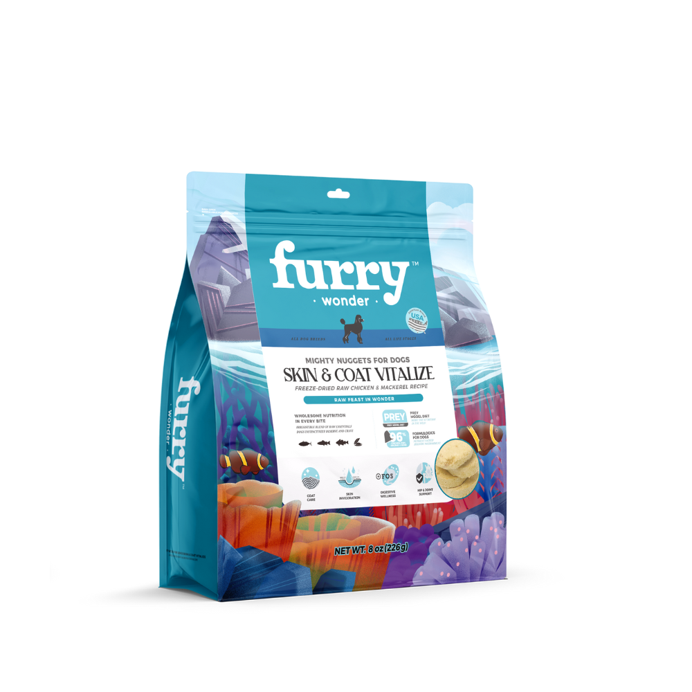 Furry Wonder Skin & Coat Vitalize Freeze-dried Raw Chicken & Mackerel Recipe For All Life Stages Dog 226g (8oz)