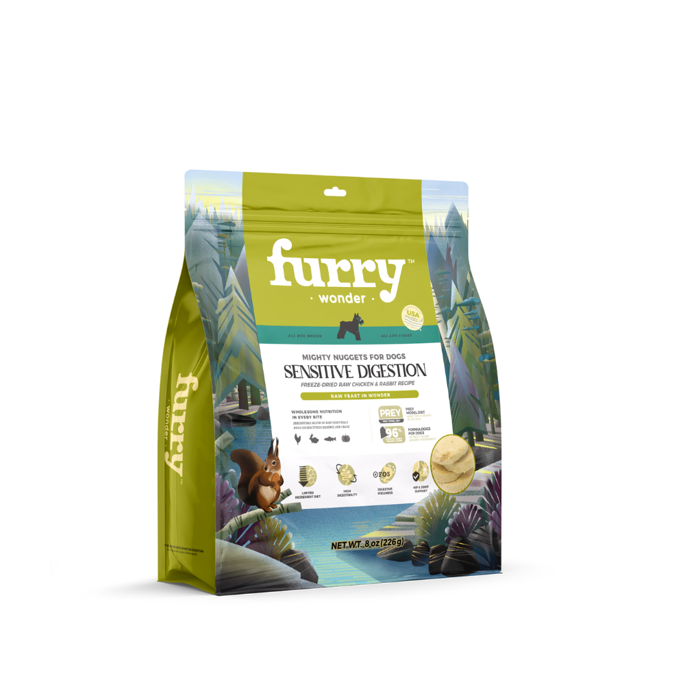 Furry Wonder Sensitive Digestion Freeze-dried Raw Rabbit & Chicken Recipe For All Life Stages Dog 226g (8oz)