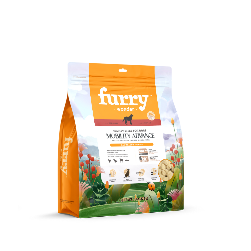 Furry Wonder Mobility Advance Freeze-dried Raw Duck & Chicken Recipe For All Life Stages Dogs 226g (8oz)