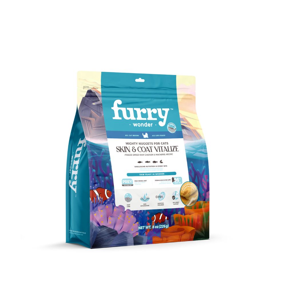 Furry Wonder Skin & Coat Vitalize Freeze-dried Raw Chicken & Mackerel Recipe For Cats 226g (8oz)