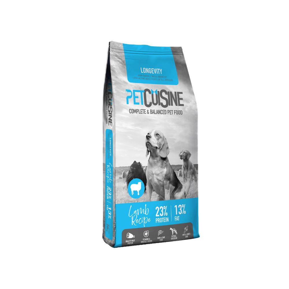 Petcuisine Dog Longevity Lamb 20kg Dry Dog Food