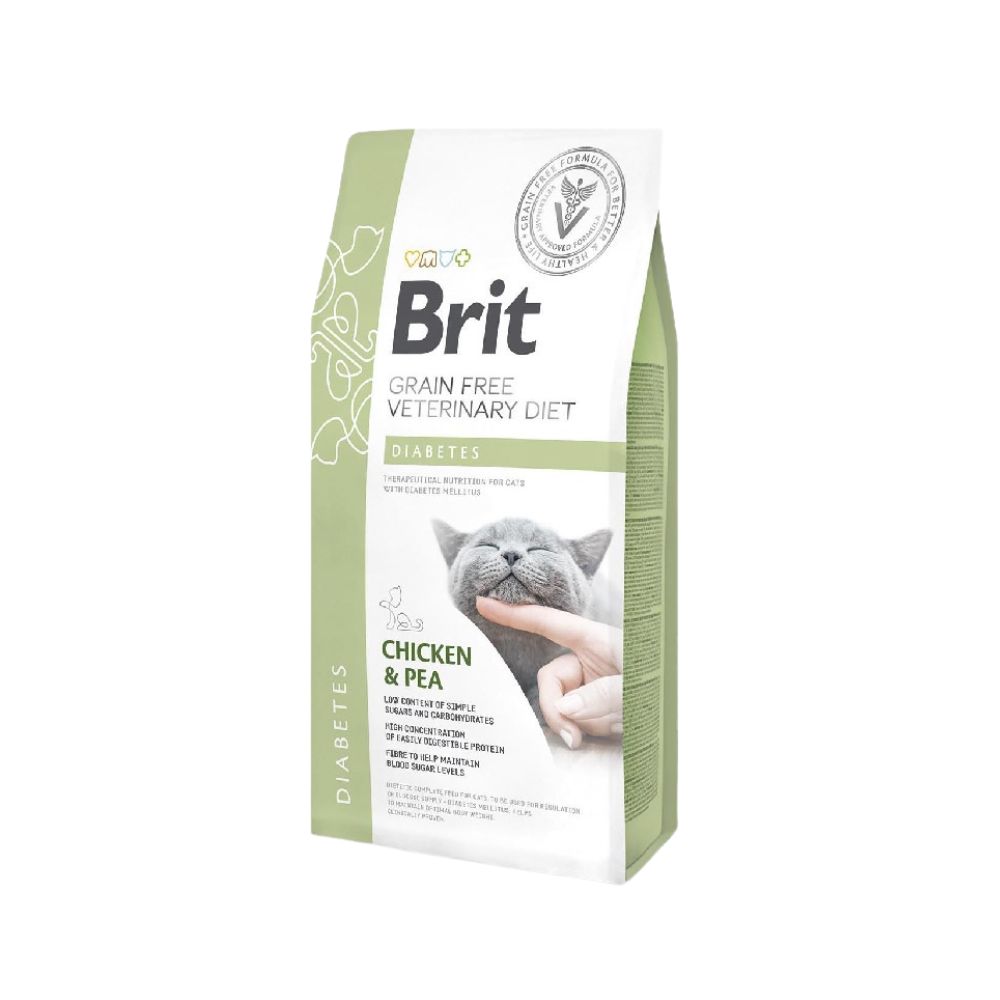 Brit Grain Free Veterinary Diets Cat 2kg Diabetes Dry Cat Food