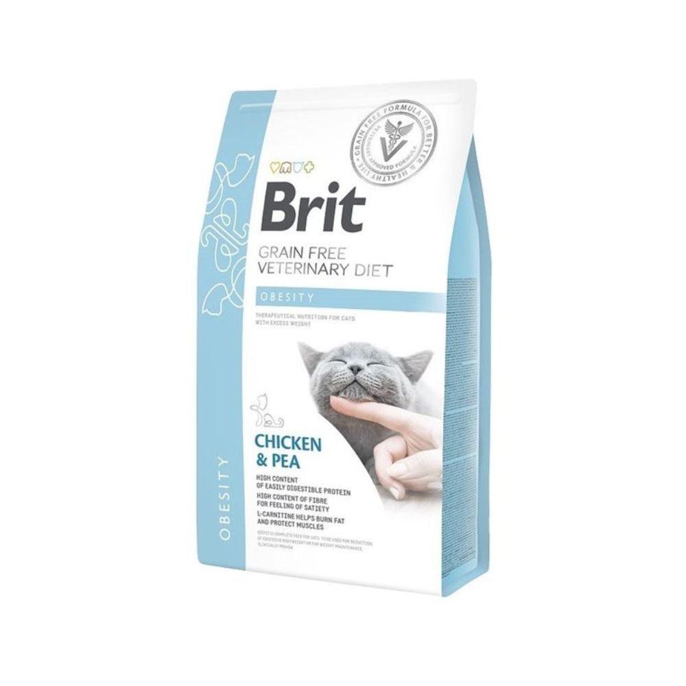 Brit Grain Free Veterinary Diets Cat 2kg Obesity Dry Cat Food