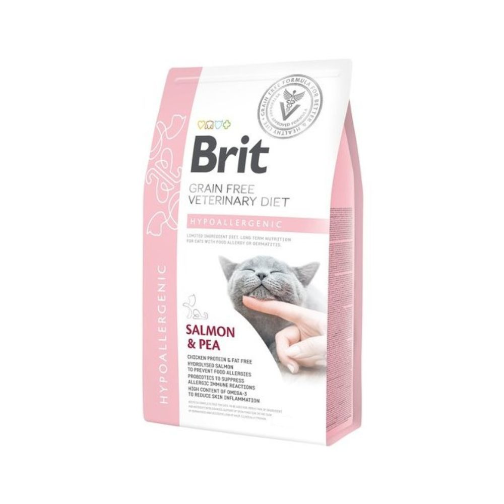 Brit Grain Free Veterinary Diet Cat 2kg Hypoallergenic Dry Cat Food